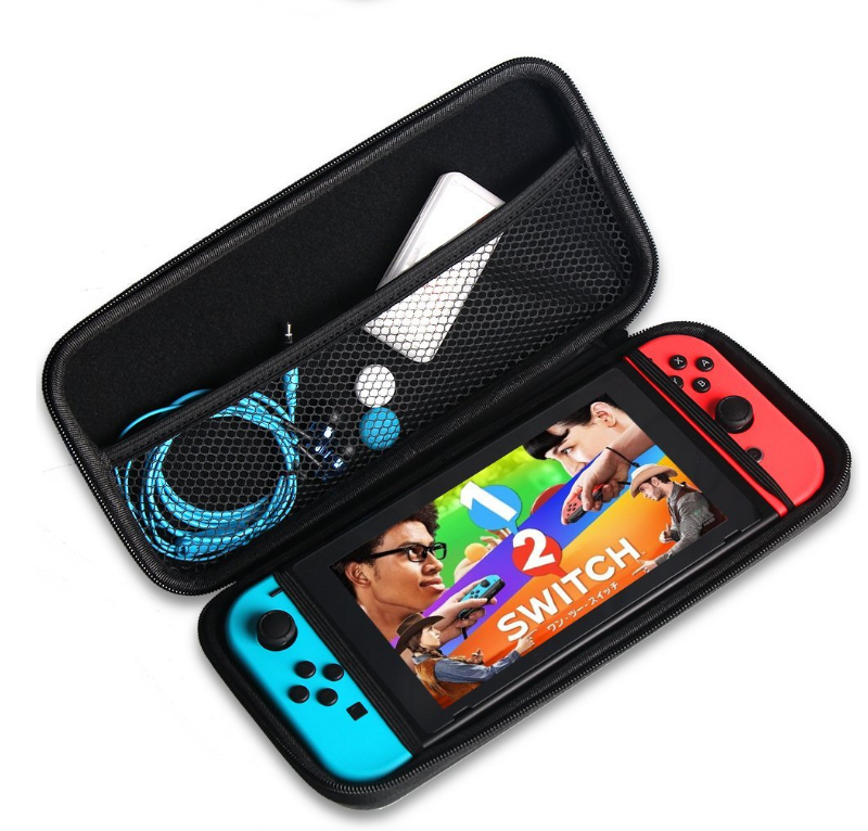 Custom Carbon Pu Protective Slim Travel Storage Carry Case For Nintendo Switch Case Hard