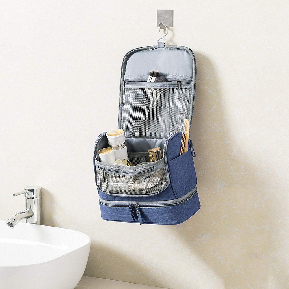 Large Cosmetic Organizer Bathroom Storage Make up Bag with Hook Toiletries Bag  Large toiletry bag